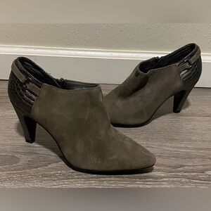 Micro Suede | Leather Bandolino Ankle Booties | Boots | Heels